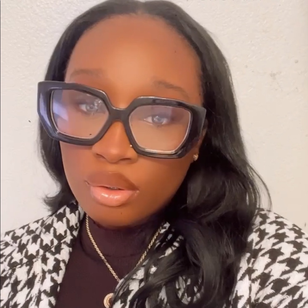 Black Acrylic frame blue light glasses